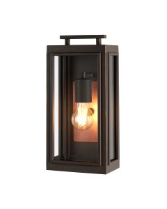 Sutcliffe 1 Light Wall Lantern - Oil Rubbed Bronze & Copper