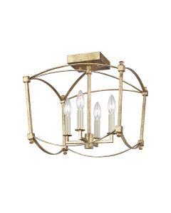 Thayer 4 Light Semi-Flush - Antique Gild