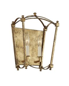 Thayer 2 Light Wall Light - Antique Gild