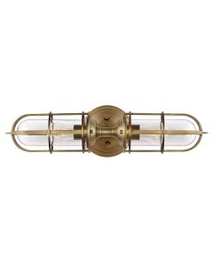 Urban Restoration 2 Light Wall Light - Dark Antique Brass