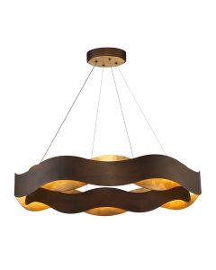 Vaughan Chandelier Large - Bronze and Gold