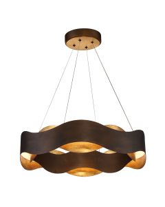 Vaughan Chandelier Medium - Bronze and Gold