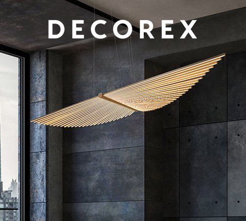 Seraph linear chandelier at Decorex